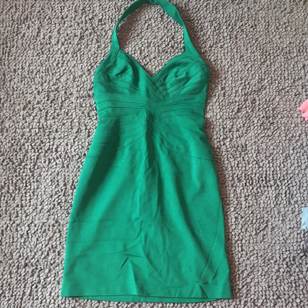 BcBg Maxazaria Emerald Halter Dress